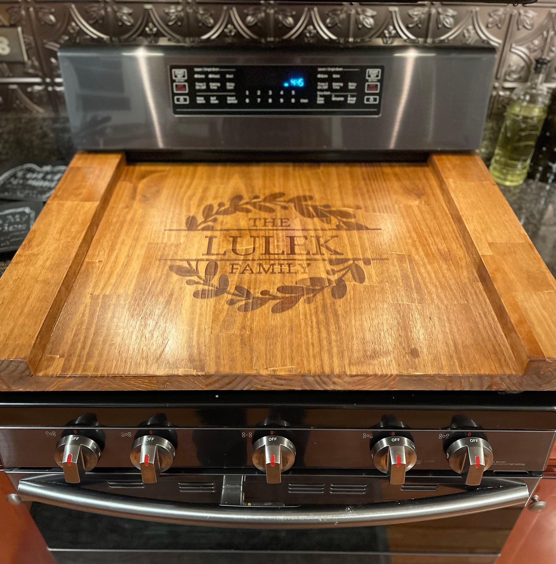 Custom Engraved Stove Board (Noodle Board)