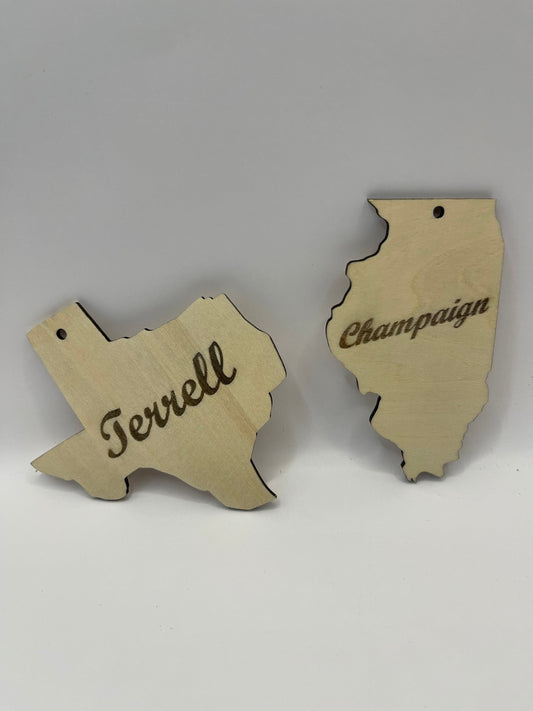 Custom State Ornament