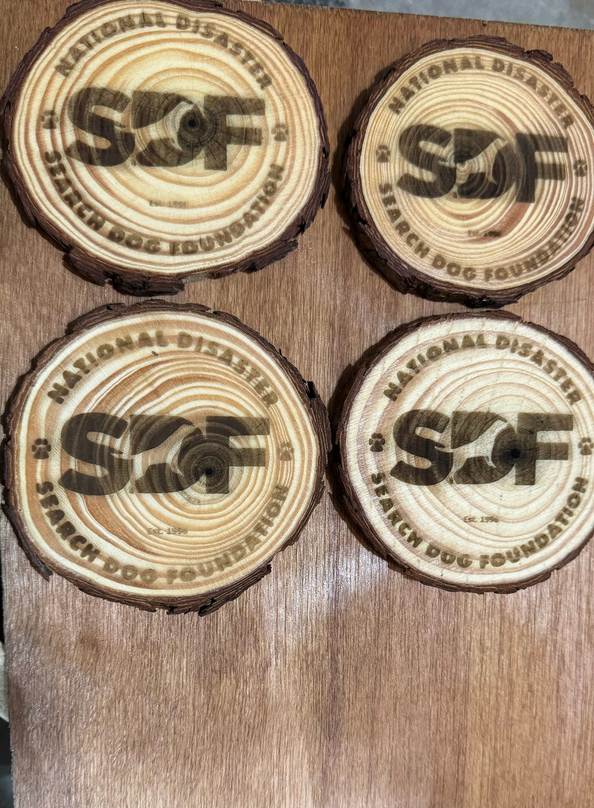 Custom Wood Slice Coaster