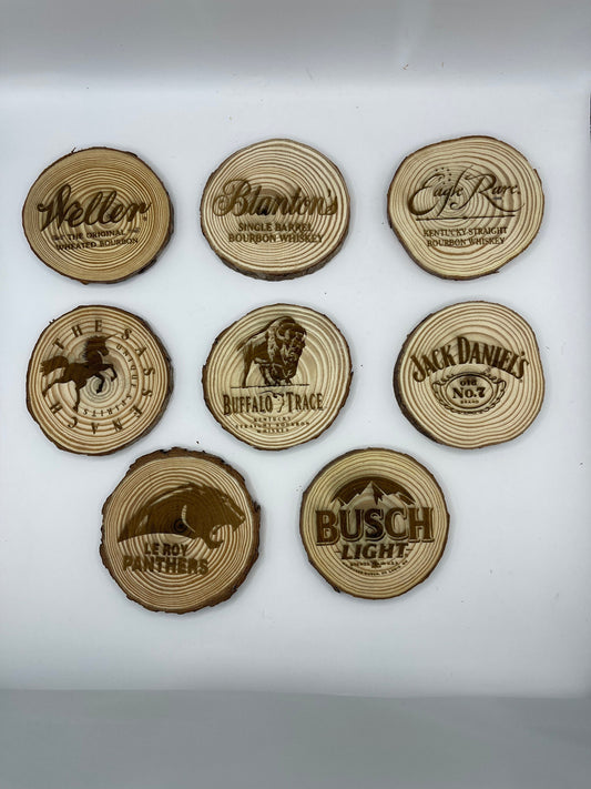 Custom Wood Slice Coaster